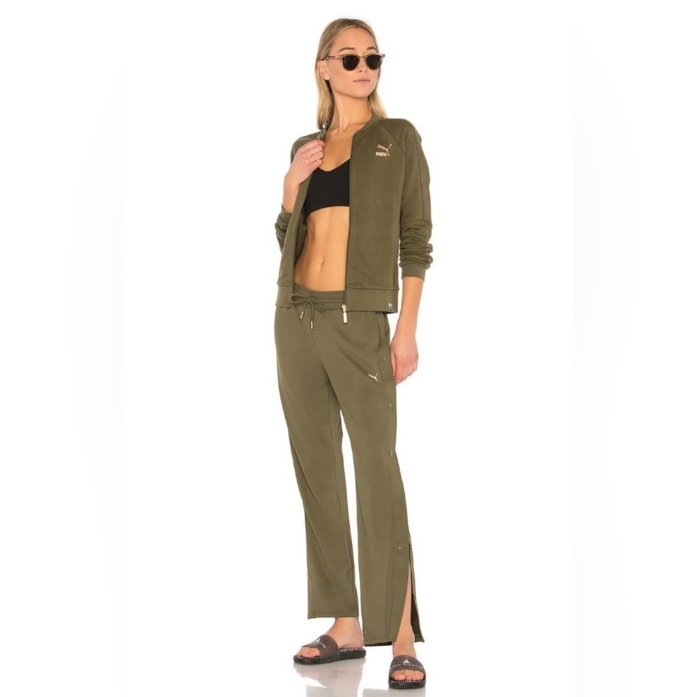 VtG Puma Low Rise Archival Puma women's explosive tear away pants OLIVE GREEN
